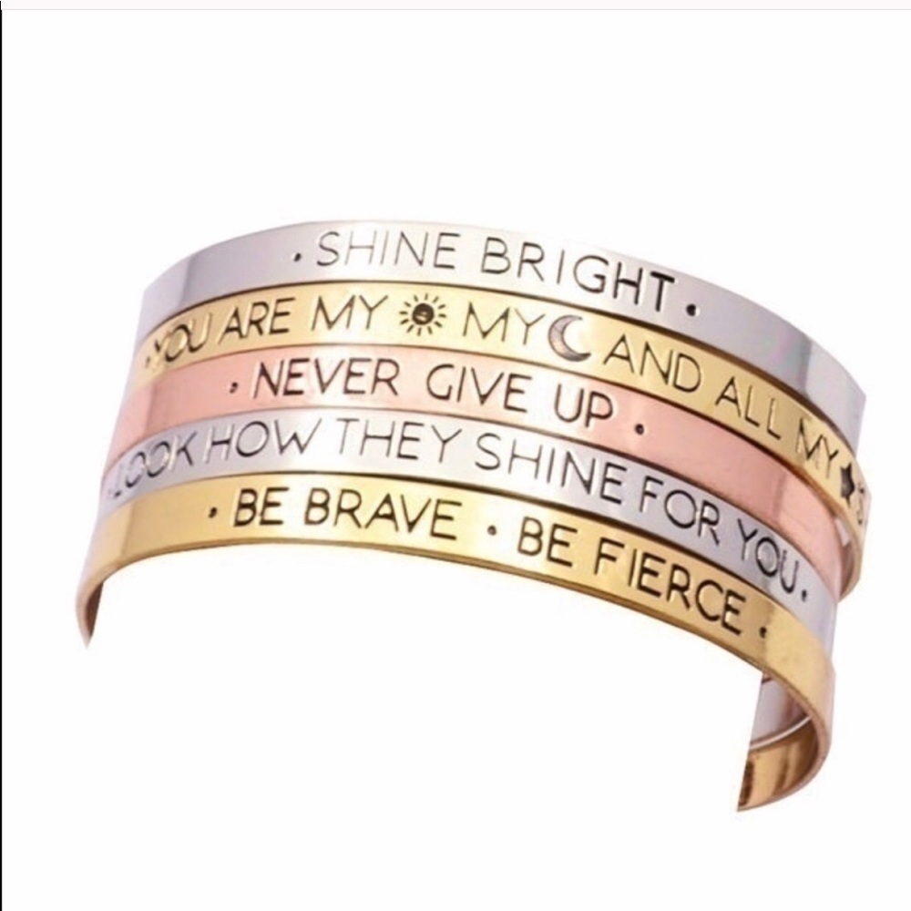 “Be Brave Be Fierce” Women’s Message Bracelet